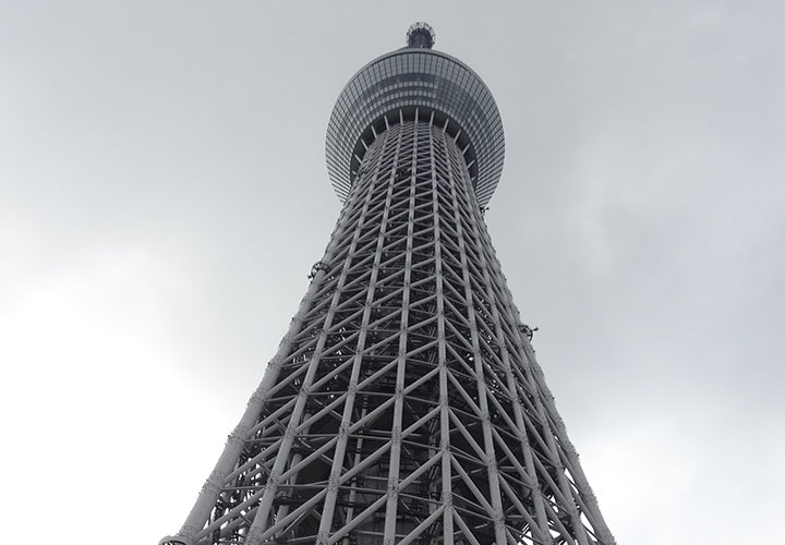 東京スカイツリーをレポート